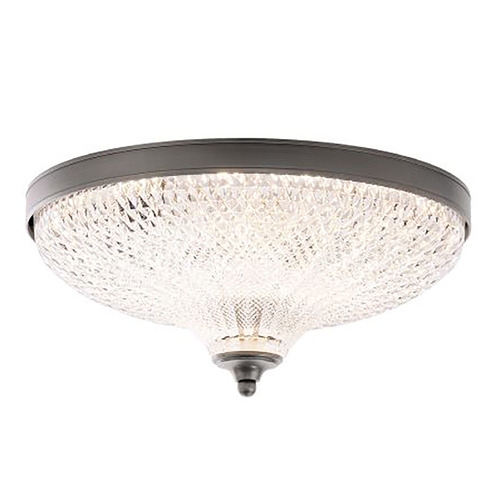 Roma Antique Nickel LED Flushmount Light by Schonbek Lighting