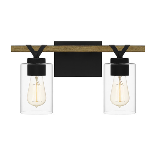 Quoizel Lighting Devon Court Bathroom Light in Matte Black by Quoizel Lighting DEVN8616MBK