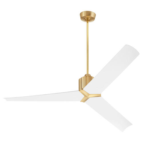 Oxygen Strato Aged Brass Ceiling Fan Without Light