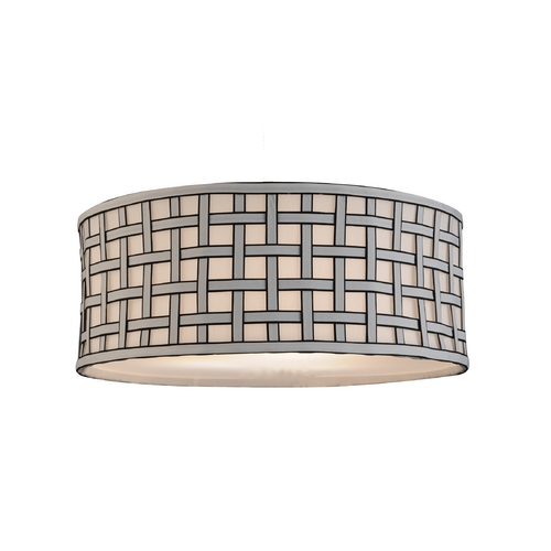 18-Inch Silver Drum Shade for Milo Collection by Design Classics