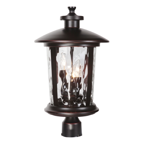Summerhays 17.25-Inch Oiled Bronze Gilded Post Lighting by Craftmade Lighting