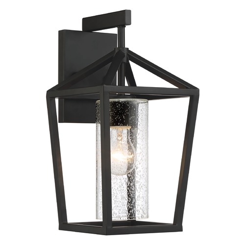 Hopewell Matte Black Outdoor Wall Light by Nuvo Lighting