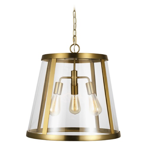 Generation Lighting Harrow Burnished Brass Pendant Light with Empire Shade P1288BBS