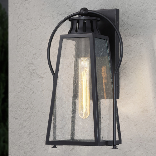Halder Bridge Matte Black Outdoor Wall Light by Minka Lavery