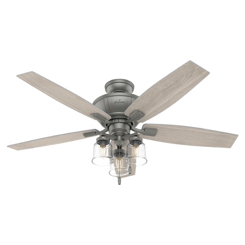 Hunter Fan Company 52-Inch Charlotte Fan in Matte Silver by Hunter Fan Company 50402