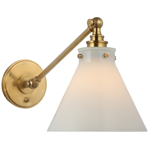 Visual Comfort Signature Collection Chapman & Myers Parkington Wall Light in Brass by Visual Comfort Signature CHD2525ABWG
