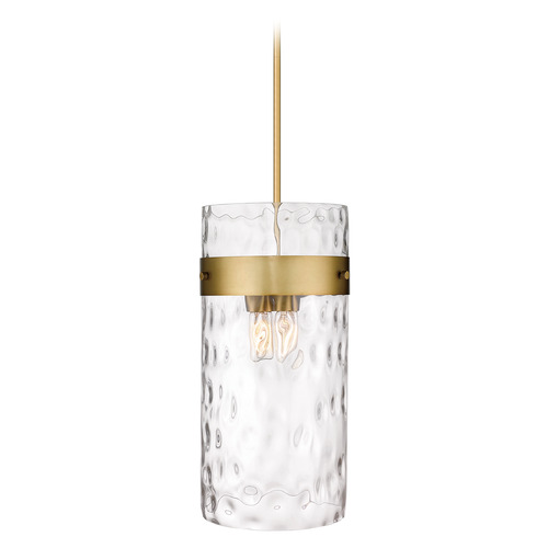 Fontaine Rubbed Brass Pendant by Z-Lite