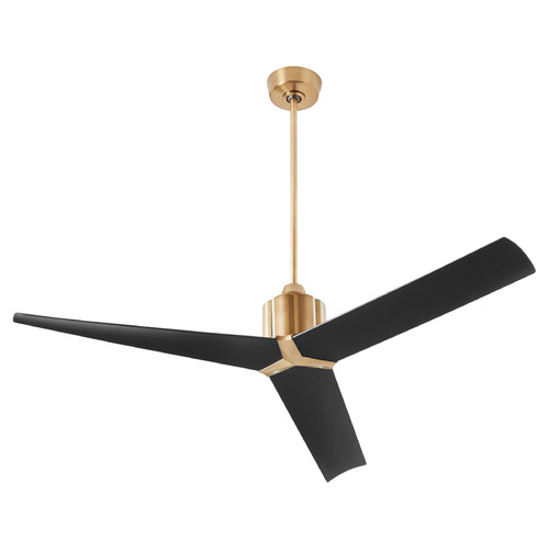 Oxygen Strato Aged Brass Ceiling Fan Without Light