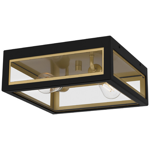 Quoizel Lighting Bourbon Matte Black Close To Ceiling Light