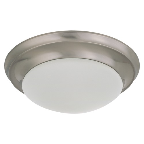 12-Inch. Brushed Nickel Flush Mount by Nuvo Lighting