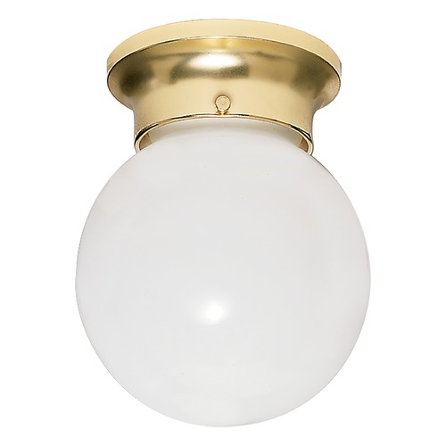 Polished Brass Flush Mount by Nuvo Lighting