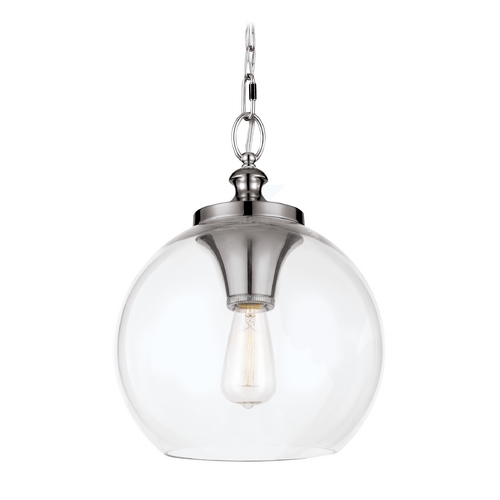 Visual Comfort Studio Collection Tabby Pendant in Polished Nickel by Visual Comfort Studio P1307PN