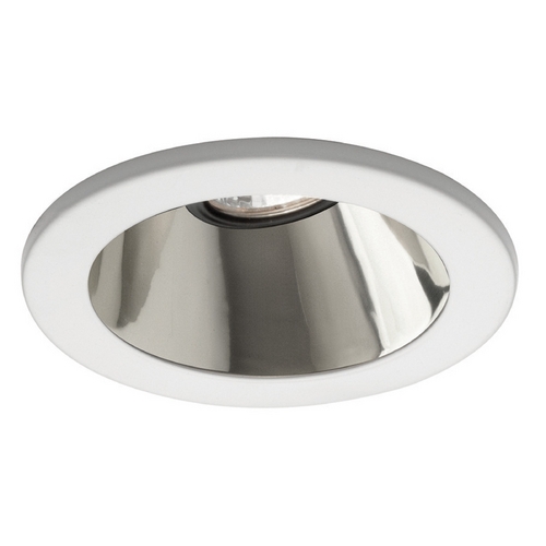WAC Lighting 4-Inch Round Reflector Specular Clear&white Recessed Trim by WAC Lighting HR-D412-SC&WT