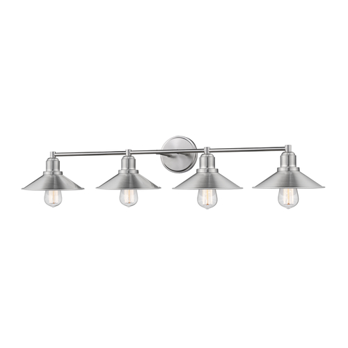 Z-Lite Casa Brushed Nickel Bathroom Light by Z-Lite 613-4V-BN