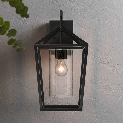 Hopewell Matte Black Outdoor Wall Light by Nuvo Lighting