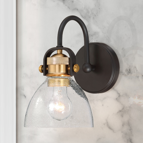 Monico Bronze with Brass Sconce by Minka Lavery