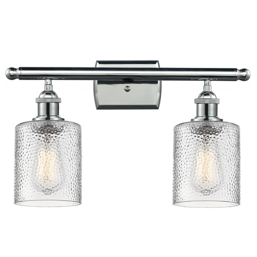 Innovations Lighting Innovations Lighting Cobbleskill Polished Chrome Bathroom Light 516-2W-PC-G112