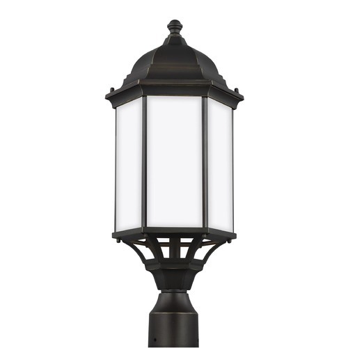 Sevier Antique Bronze Post Light by Generation Lighting