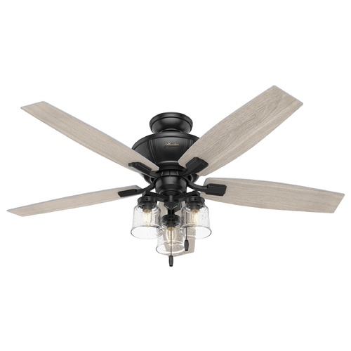 Hunter Fan Company 52-Inch Charlotte Fan in Matte Black by Hunter Fan Company 50403