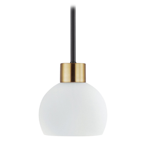 Maxim Lighting Coraline Bronze & Satin Brass Mini-Pendant Light with Bowl / Dome Shade