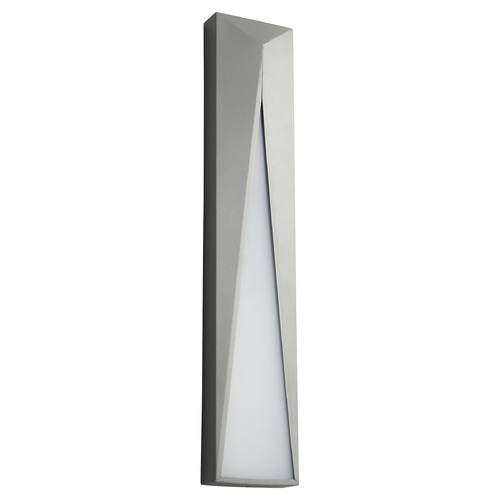 Elif Large Outdoor LED Wall Light in Gray by Oxygen Lighting