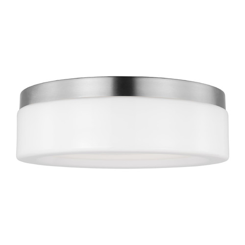 Rhett 12-Inch Brushed Nickel LED Flush Mount by Generation Lighting