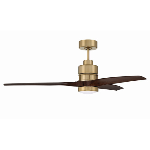 Craftmade Lighting Sonnet WiFi 52 Satin Brass LED Ceiling Fan by Craftmade Lighting SONWF52SB3-WALP