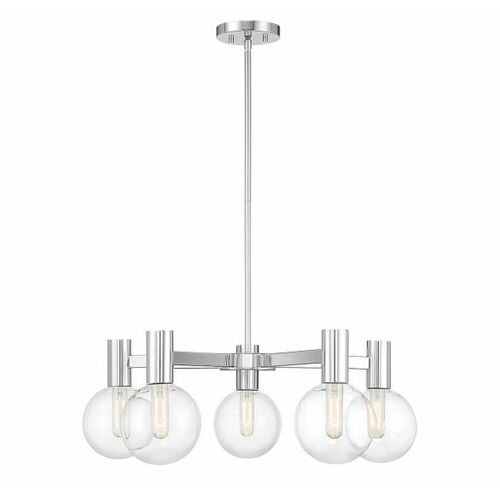 Savoy House Wright 28-Inch Chandelier in Chrome by Savoy House 1-3073-5-11