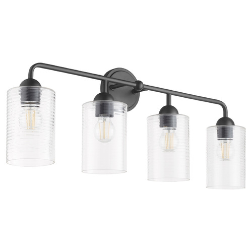 Quorum Lighting Charlotte Matte Black Bathroom Light by Quorum Lighting 598-4-59