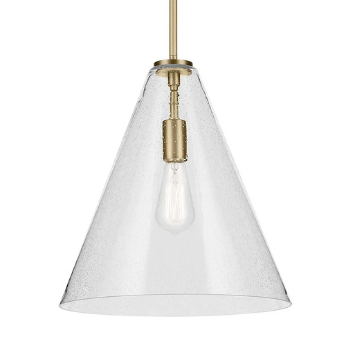 Kichler Lighting Everly 14.25-Inch Pendant in Natural Brass by Kichler Lighting 42200NBRCS