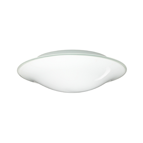 Flushmount Light White Glass by Besa Lighting
