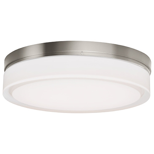 Visual Comfort Modern Collection Cirque Large 2700K LED Flush Mount in Nickel by Visual Comfort Modern 700CQLS-LED