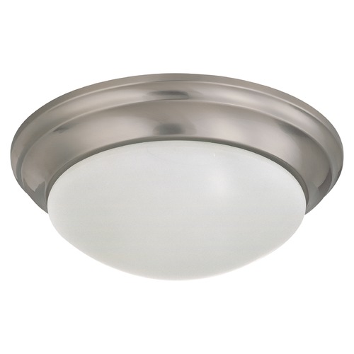 14-Inch Brushed Nickel Flush Mount by Nuvo Lighting