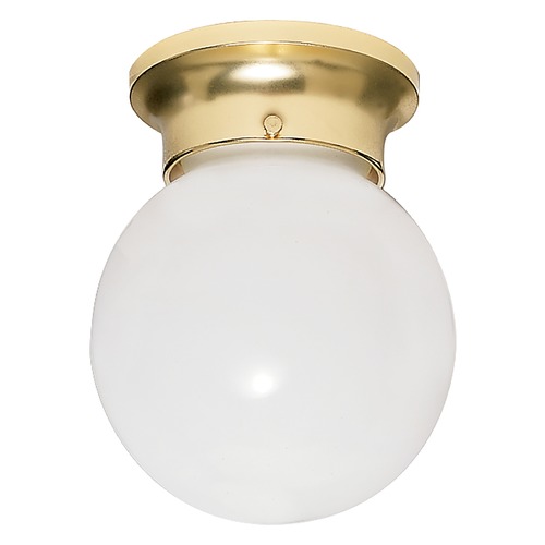 Polished Brass Flush Mount by Nuvo Lighting