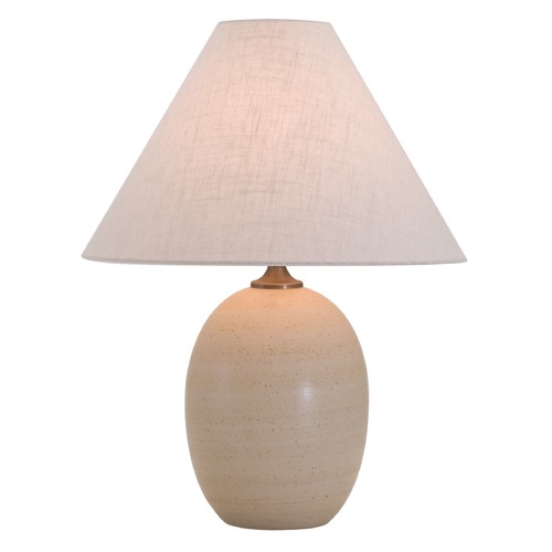 Scatchard Stoneware Oatmeal Table Lamp by House of Troy Lighting