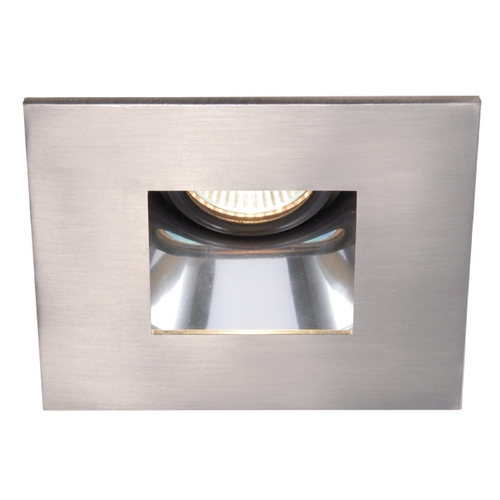4-Inch Square Square Brushed Nickel Recessed Trim by WAC Lighting