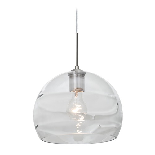 Besa Lighting Besa Lighting Spirit Satin Nickel Pendant Light 1JT-SPIR10CL-SN