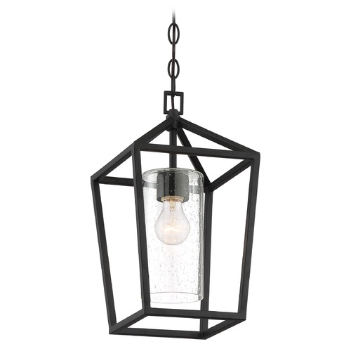 Hopewell Matte Black Outdoor Hanging Light by Nuvo Lighting