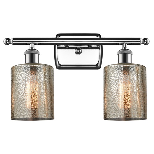 Innovations Lighting Innovations Lighting Cobbleskill Polished Chrome Bathroom Light 516-2W-PC-G116