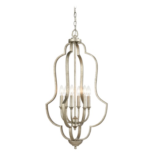 Elk Lighting Elk Lighting Lanesboro Dusted Silver Pendant Light 75105/6