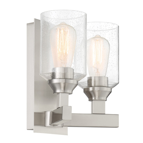 Chicago Brushed Polished Nickel Sconce by Craftmade Lighting