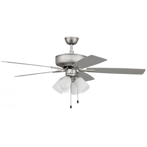Craftmade Lighting Pro Plus 114 52-Inch LED Fan in Brushed Nickel by Craftmade Lighting P114BN5-52BNGW