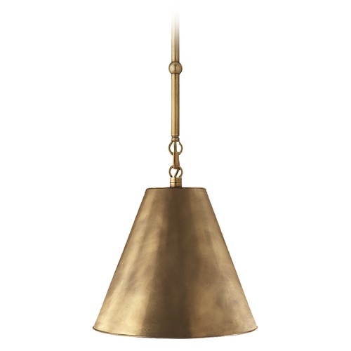 Visual Comfort Signature Collection Thomas OBrien Goodman Pendant in Antique Brass by Visual Comfort Signature TOB5089HABHAB