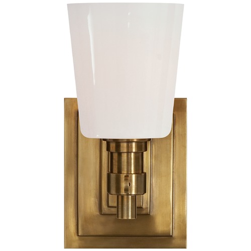 Visual Comfort Signature Collection Thomas OBrien Bryant Bath Sconce in Antique Brass by Visual Comfort Signature TOB2152HABWG