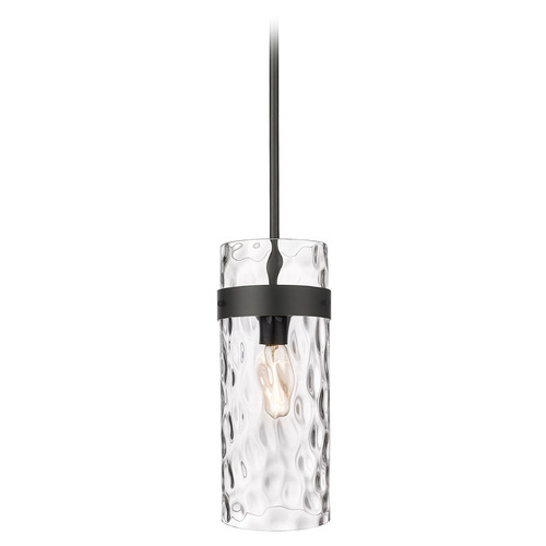 Fontaine Matte Black Mini Pendant by Z-Lite