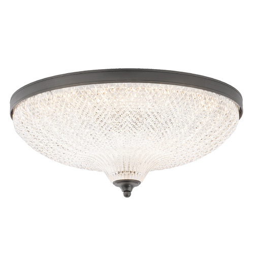 Roma Antique Nickel LED Flushmount Light by Schonbek Lighting
