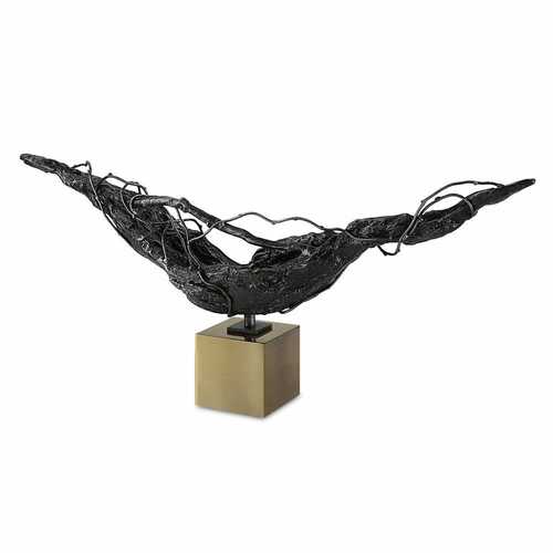 Uttermost Lighting Tranquility Sculpture in Dark Bronze & Brass by Uttermost Lighting 18009