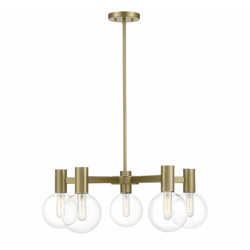 Savoy House Wright 28-Inch Chandelier in Warm Brass by Savoy House 1-3073-5-322