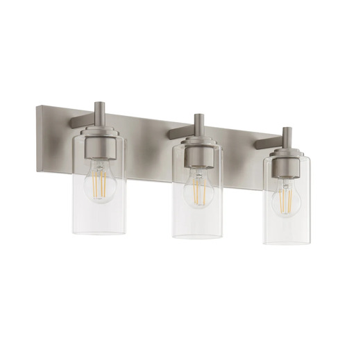 Quorum Lighting Fallstaff 3-Light Vanity Light in Satin Nickel by Quorum Lighting 5200-3-65