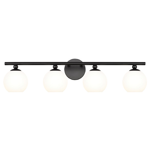Z-Lite Z-Lite Neoma Matte Black Bathroom Light 1100-4V-MB